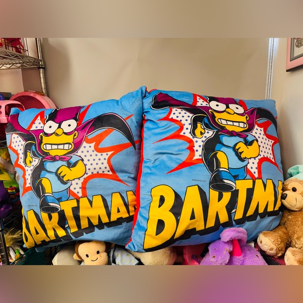 Bartman Cartoon Throw Pillow Set
